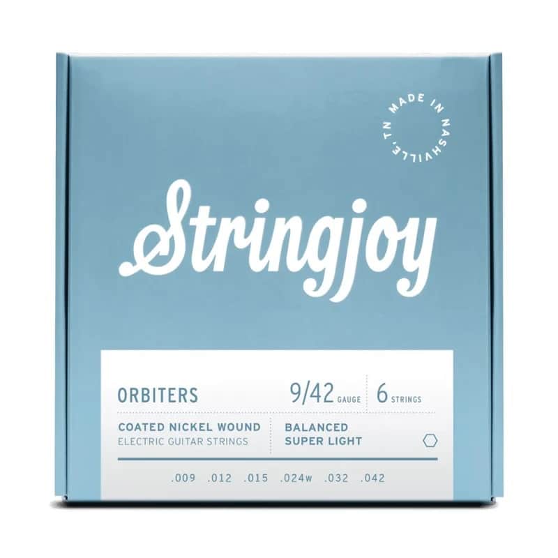Stringjoy Balanced Super Light Gauge (9-42) Coated Nickel Wound Electric Guitar Strings SJ-OR0942 image 1
