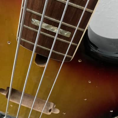 El Degas Jazz Bass 1970/1980's, Sunburst, HH Mini Humbuckers image 8
