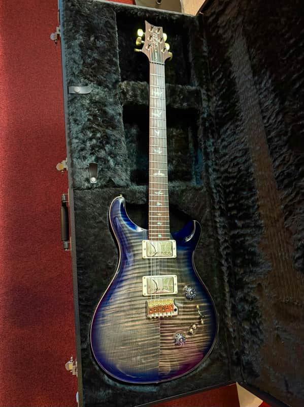 PRS Custom 24 Wood Library 2017 - Charcoal Violet 10 Top image 1