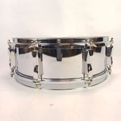 Premier 5x14"Snare Drum Chrome Steel Model 1005 8Lug England Everplay Vintage70s image 6
