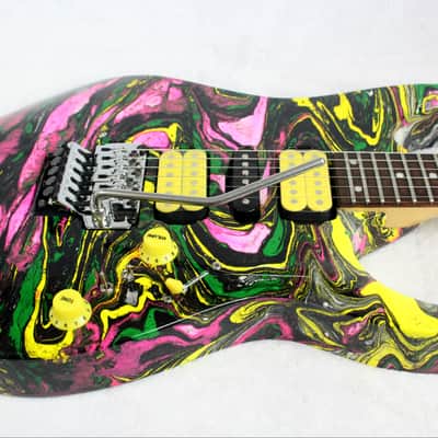 Custom Swirl Painted and Upgraded (MIK) Ibanez RG 270 Electric Guitar image 9