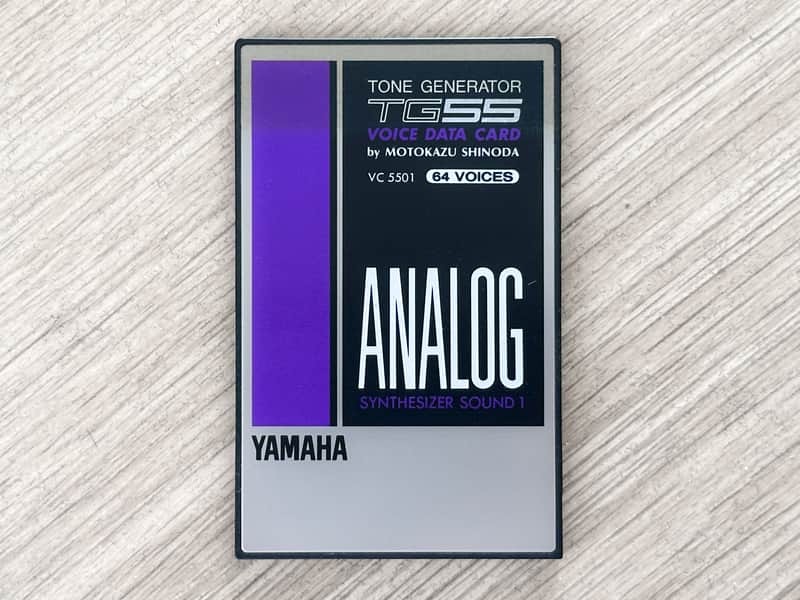Yamaha SY55 / TG55 VC5501 Voice ROM Data Card // ANALOG // Motokazu Shinoda image 1