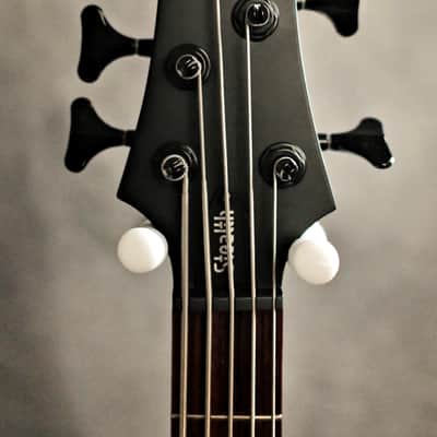 Schecter Stiletto Stealth-5 Active 5-String Bass 2010s - Satin Black image 6