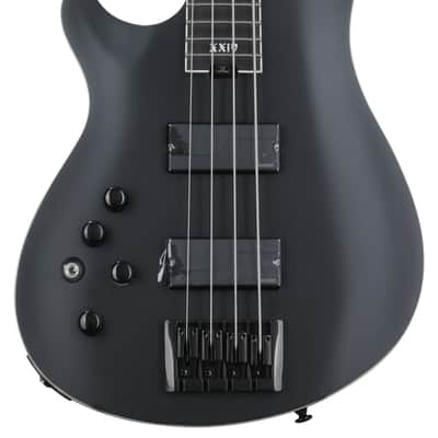 Schecter SLS Evil Twin-4 Left-handed Bass Guitar - Satin Black image 2
