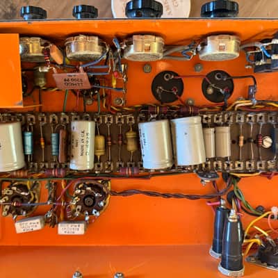 1969 Orange Matamp ORST50 Serial #008 w/ Matching 4x12 image 8