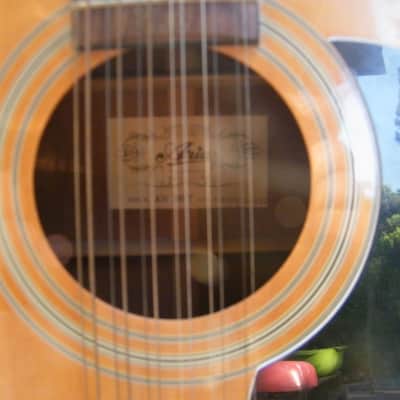 Aria AW 200T 1986 Natural 12-string Guitar Solid Top spruce +Pickup image 7