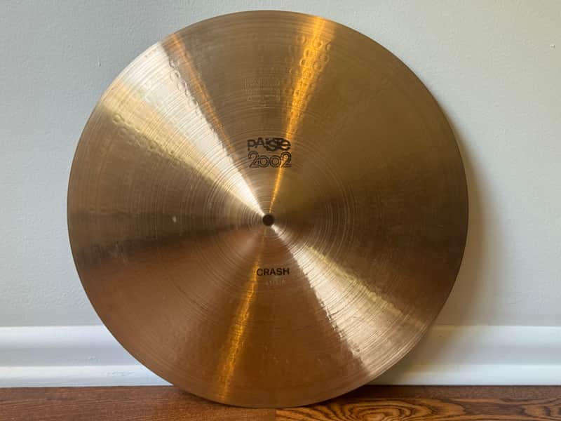 Paiste 18" 2002 Crash Cymbal 1974 - Black Label - Rare version with Big Beat hammering - VIDEO image 1