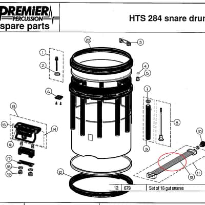 Premier Set of 16 gut snares 679 image 2