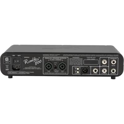 Fender Rumble 800 HD - 800-Watts Bass Amplifier Head w/ Overdrive Channel image 6