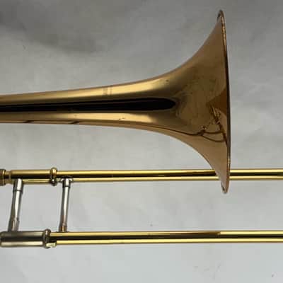Yamaha YSL-448G Intermediate Bb/F Trombone 2010s - Lacquered Brass image 4