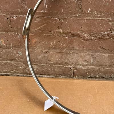 Unbranded 18.5" 6-Lug Bass Drum Resonant Hoop / Rim with Tom Mount Bracket Chrome Bild 3
