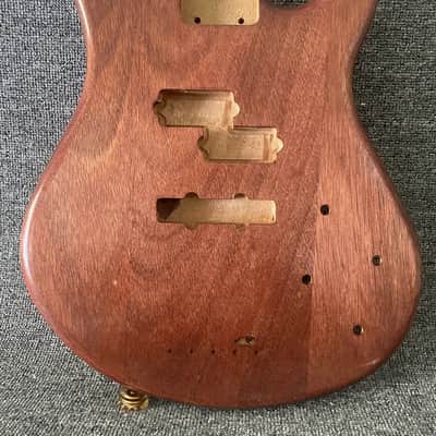 Natural Solid Wood P/J Bass Body for DIY Build image 3