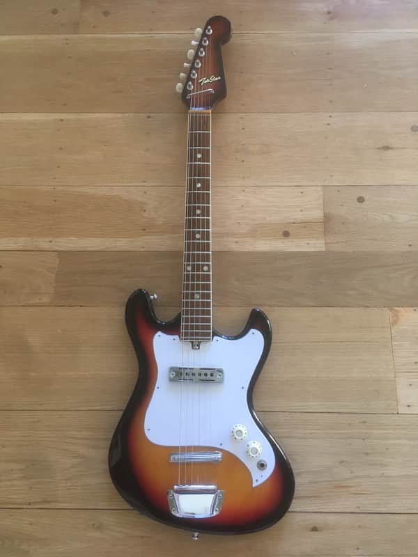 Vintage Kawai Tele-Star 60s Short Scale Electr. 6 string guitar w/gigbag image 1