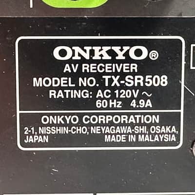 Onkyo AV Receiver TX-SR508 7.1 Channel Home Theater Amplifier image 10