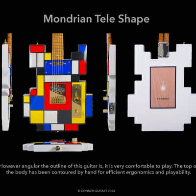 Custom Mondrian Tele by Conner Guitart image 5