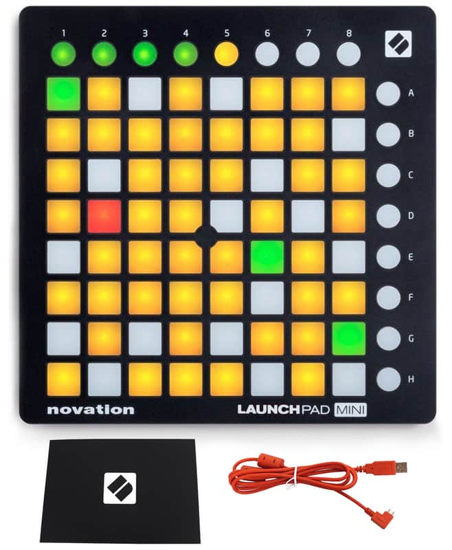 Immagine Novation LAUNCHPAD MINI MK2 MKII USB MIDI DJ Controller 64-Pad+Ableton Live Lite - 1