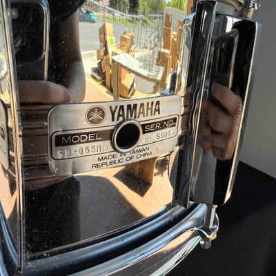 ~RARE!~ Vintage MIJ Yamaha SD-065MD Solid Steel 6.5x14 Snare Drum with Parallel Strainer (Rm 4) image 2