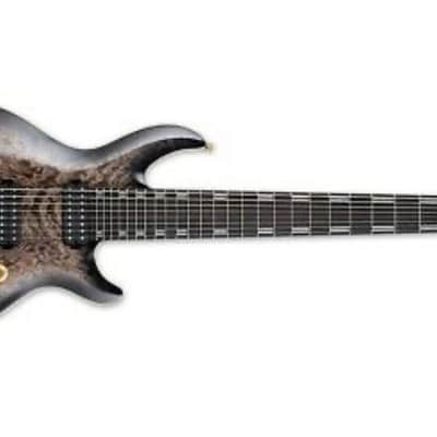 ESP LTD Javier Reyes JR-608 QM FBSB 8-String, Faded Blue Sunburst image 1