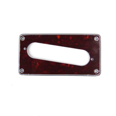 Humbucker To Strat style Singl Coil Pickup Adapter Ring ,Slant ,4Ply Tortoise