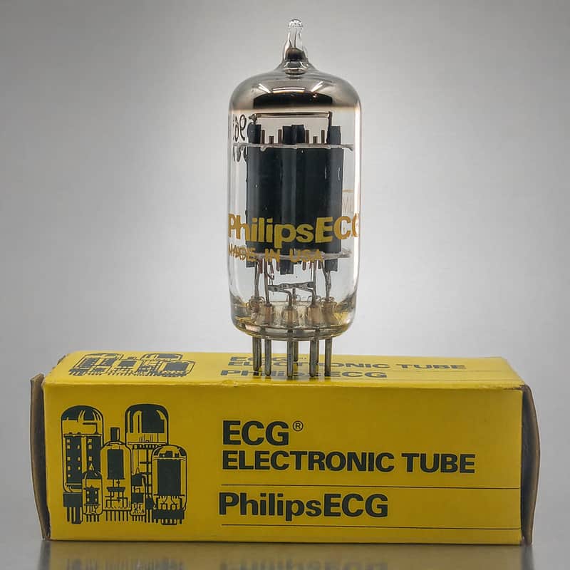 NOS GAIN TESTED PHILLIPS ECG 5963/12AU7/LONG PLATES/MAXI TESTED image 1