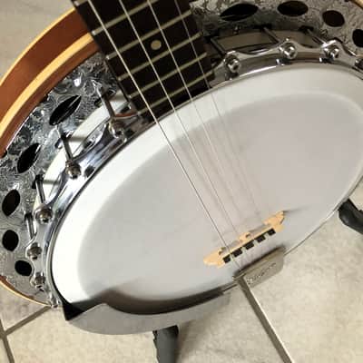 Höfner  Tenor Banjo, model 738, vintage ca 1970 - brown image 4