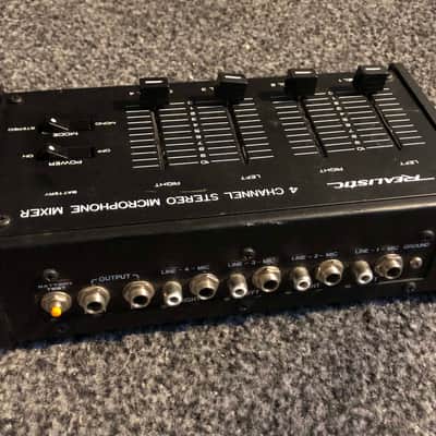 vintage compact mixer - Realistic 4 Channel Microphone Mixer image 2