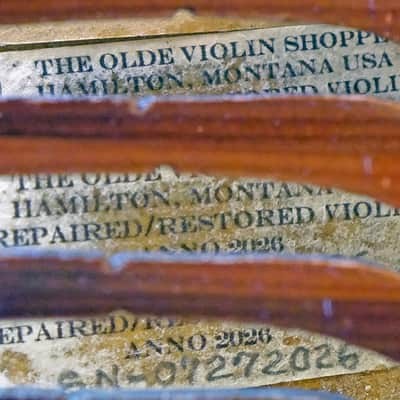 RESTORED E. R. PFRETZSCHNER 1/2 VIOLIN MITTENWALD GERMANY W/CASE, BOW & ROSIN image 6