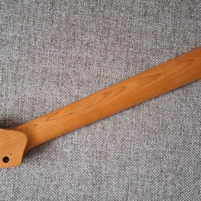 Left-Handed 22 Fret Roasted Maple Stratocaster Strat Guitar Neck image 5