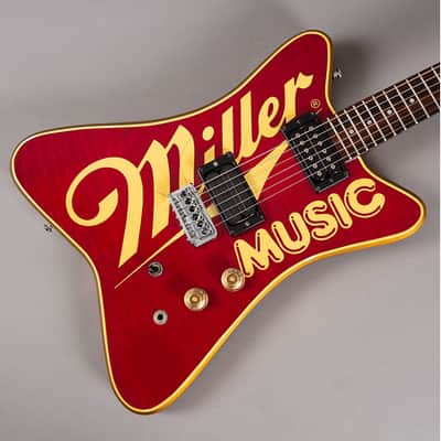 Hamer Miller Music 1985 red gold sparkle image 5