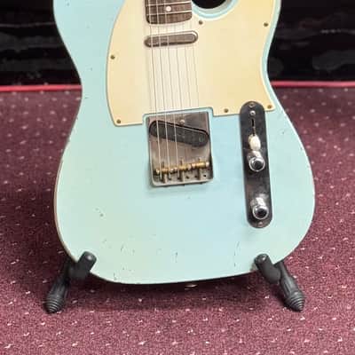 Valkenburg USA SH “Knackered” Sky Blue 2023 – Aged Finish, Handwound Pickups, Boutique Tele Killer image 1