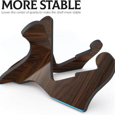 Guitar Stand Wooden Guitar Stand Portable Folding Instrument Holder for Acoustic Classic Electric Bass Guitar (Black walnut) image 4