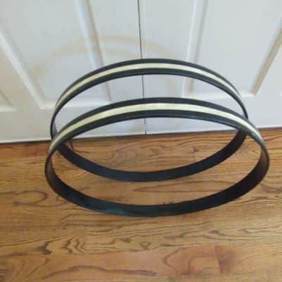 Ludwig Vintage super classic 22" bass drum hoop white marine pear inlay exceptional! image 9