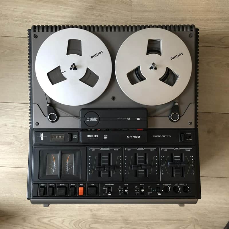 Philips N4420 Stereo Reel-to-Reel Tape Recorder Serviced & Tested image 1
