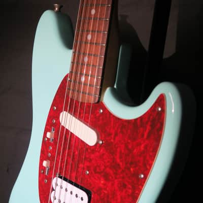 Fender Mustang 1997 MG69 Sonic Blue Kurt Cobain Seymour Duncan Guitar image 4