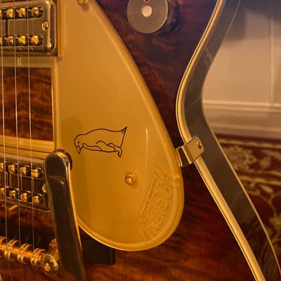 Gretsch G6134TGQM-59 Limited Edition Quilt Classic Penguin with Bigsby 2024  - Forge Glow image 14