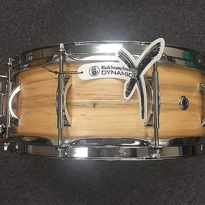 Black Swamp 5.5x14" Dynamicx LIVE! Series Ambrosia Maple Snare Drum Natural Satin (Special Order) image 4
