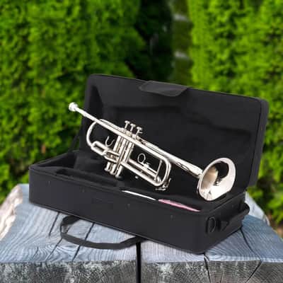 New Silver Student School Band Bb Trumpet W/ Casa Xmas Gift for Beginner image 5