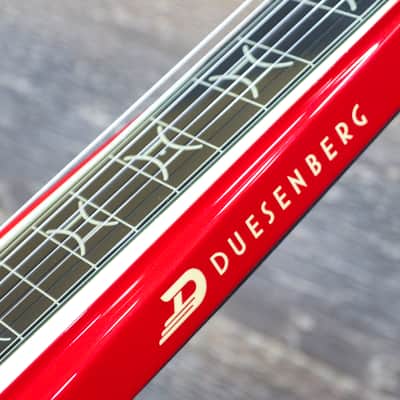 Duesenberg Alliance Series Paul Franklin Red & Vintage White Lapsteel w/Case image 4