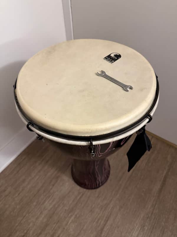 [USED] Toca Freestyle 14-Inch Djembe w/Hiking Gig Bag, Festival Carry image 1