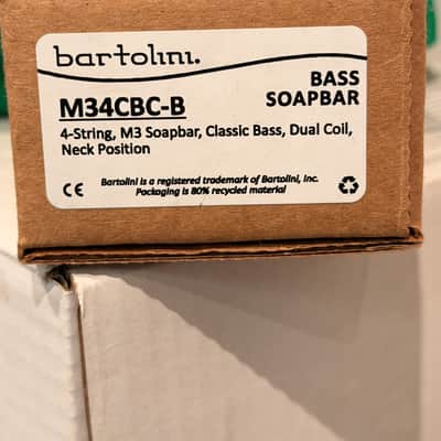 Bartolini Bartolini M3 Soapbar, 4 String, Classic Bass, Dual Coil, Neck Position 2023 - Black image 3
