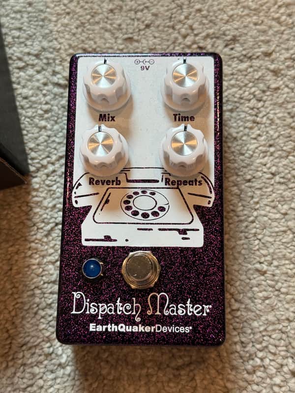 EarthQuaker Devices Dispatch Master Digital Delay & Reverb V3 - purple sparkle Gear Hero Exclusive Rare! image 1