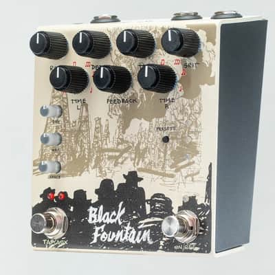 Old Blood Noise Endeavors Black Fountain Stereo Delay Pedal- Cream- New! image 2