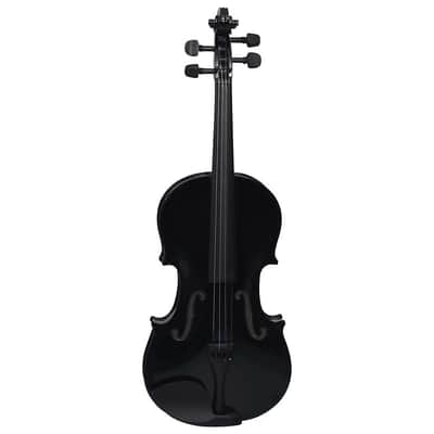Cxxss Violin Full Set with Bow and Chin Rest Black 4/4-Black image 15