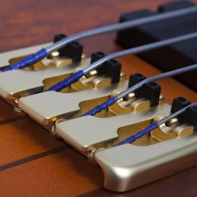 Schecter Stiletto Studio-4 FL Electric Bass Honey Satin image 11