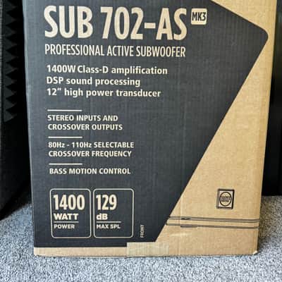 2 X RCF SUB 702-AS MK3 12" Active PA Subwoofer 2026 - Black image 2