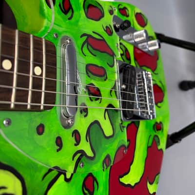 Custom Painted Fender Mex Partscaster Telecaster with unique paint job Estate Guitar Sale! image 17