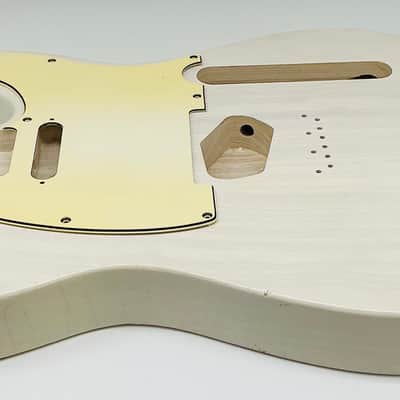 4lbs 5oz BloomDoom Nitro Lacquer Aged Relic White Blonde T-Style Vintage Guitar Body image 4