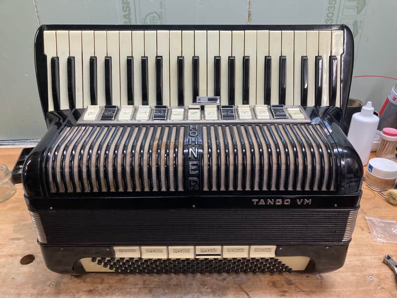 Accordion Hohner Tango VM black used LMMM image 1