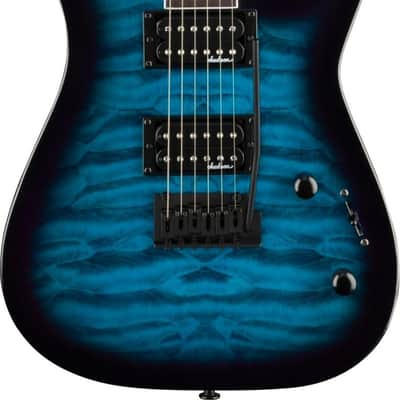 NEW Jackson JS Series Dinky JS20 DKQ 2PT - Transparent Blue, This Sweet Axe Comes With A Pro Set Up!!! image 1