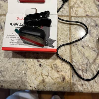 Fender Rechargeable Flash Clip-On Tuner 2020s - Black image 2